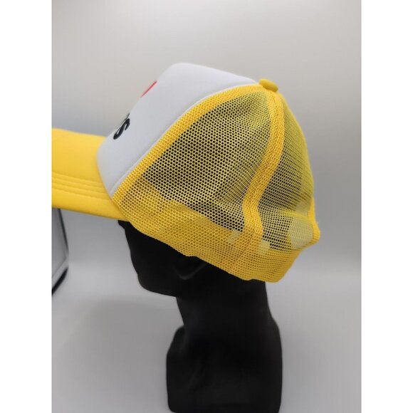 Yellow White I Love MILFS Funny Truck Hat - Picture 3 of 6